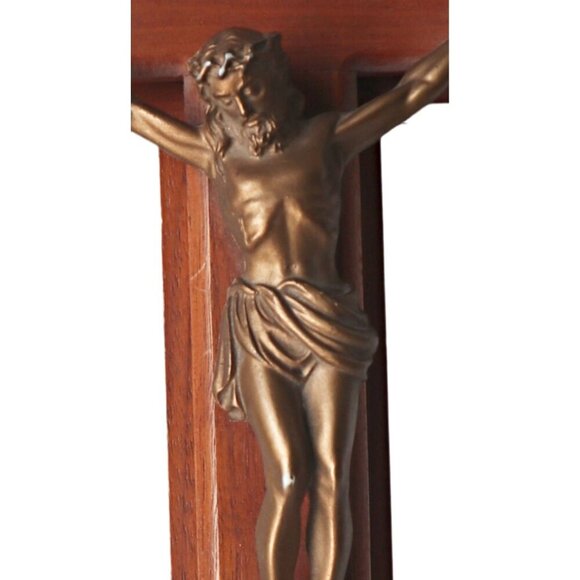 Vintage Wood Sick Call Crucifix Religion Catholic Catholicism - Picture 7 of 7